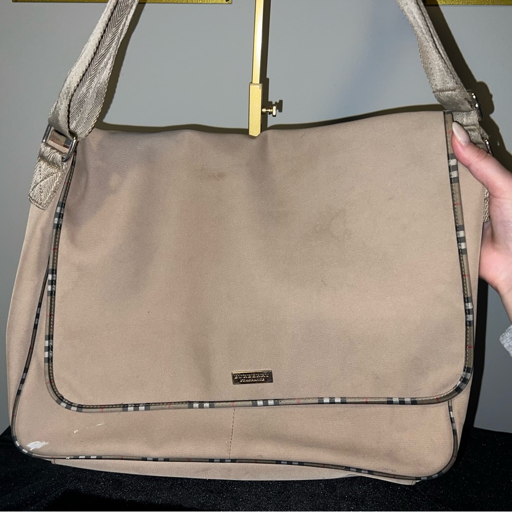 Burberry Fragrance Messenger Beige Shoulder Bag